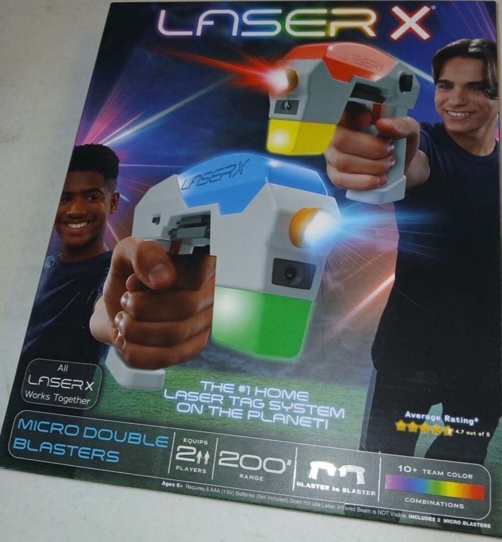 Laser X Micro Double Blasters 2-Player‎ Laser Tag Set 200' Range Set